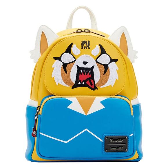 NWT Loungefly Sanrio Aggretsuko Two-Face Cosplay Mini Backpack‎